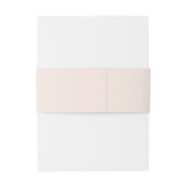 Crest Blush Roze Rose Goud   Monogram Uitnodigingen Wikkel (Achterkant Voorbeeld)