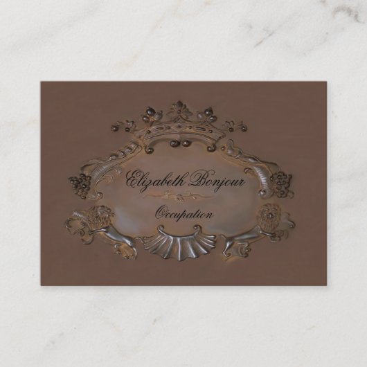Crest ~ Carte de visite / Emblem Royal Crown LARGE (Devant)