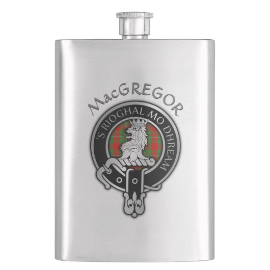 Crest et Tartan de Clan MacGregor Flasque (devant)