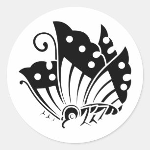 Crest KAMON-symbool uit de Japanse familie Ronde Sticker