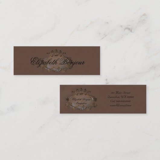 Crest le carte de visite de ~/couronne royale (Devant / Derrière)