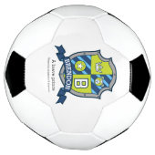 Crest letter B groene blauwe beer kroonster Brendo Voetbal (Gedraaid)