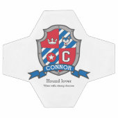 Crest lettre C rouge bleu couronne hound Connor (Plat)