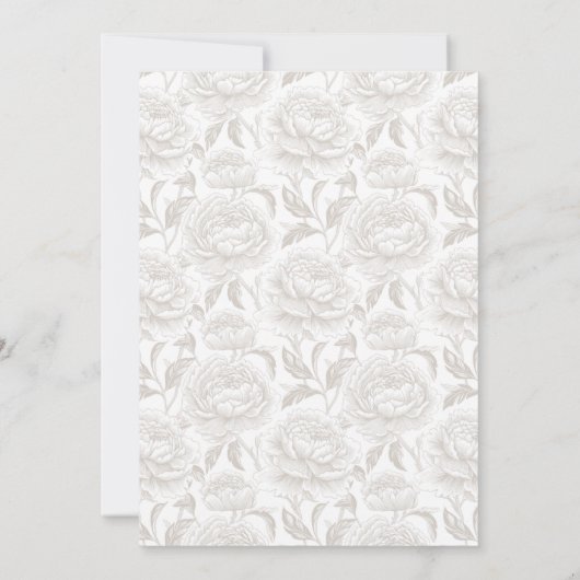 Crest Monogram Bleke Taupe Script Save The Date (Achterkant)