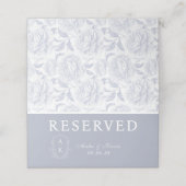 Crest Monogram Dusty Blue Peony Reserved (Buitenkant ongevouwen)