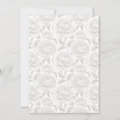 Crest Monogram Pale Taupe Faire-part de mariage (Dos)