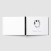 Crest Monogram Victoriaans  Franse bruiloft Gastenboek (Volledig)