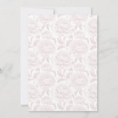 Crest Monogramme rose pâle Faire-part de mariage (Dos)