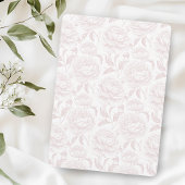 Crest Monogramme rose pâle Faire-part de mariage