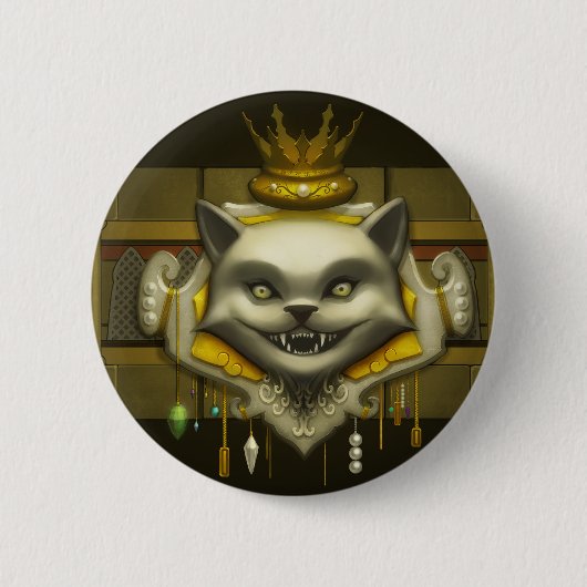 Crest of Greed Ronde Button 5,7 Cm (Voorkant)