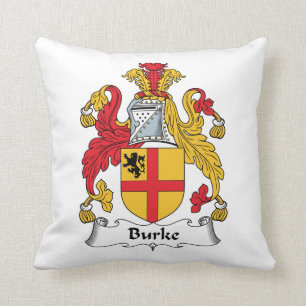 CREST van de Familie van Burke Kussen
