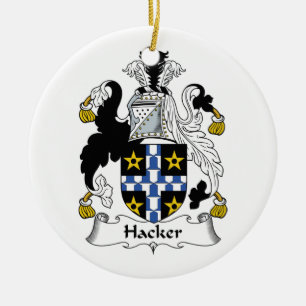 CREST van de Familie van de hakker Keramisch Ornament