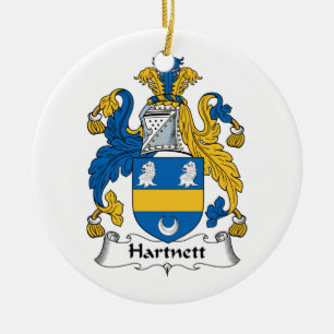CREST van de Familie van Hartnett Keramisch Ornament