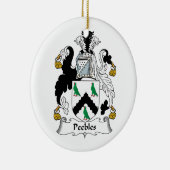 CREST van de Familie van Peebles Keramisch Ornament (Rechts)