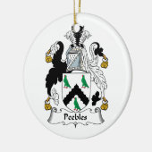 CREST van de Familie van Peebles Keramisch Ornament (Links)