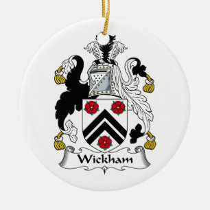 CREST van de Familie van Wickham Keramisch Ornament