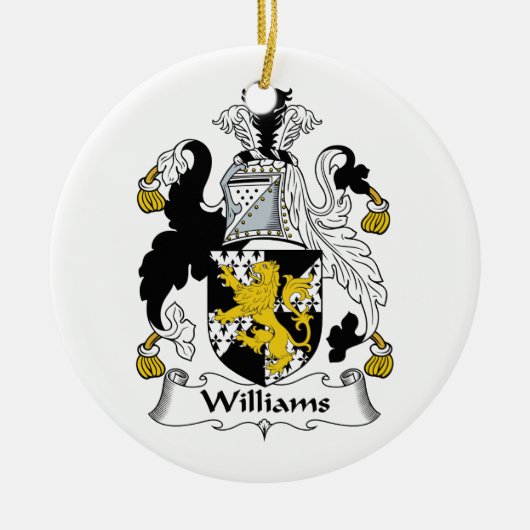 CREST van de Familie van Williams Keramisch Ornament (Voorkant)