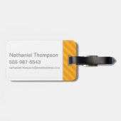 CREST van Hufflepuff van de cartoon Bagagelabel (Achterkant horizontaal)