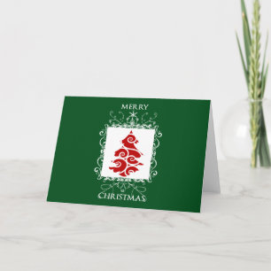 CREST van Kerstmis Feestdagen Kaart