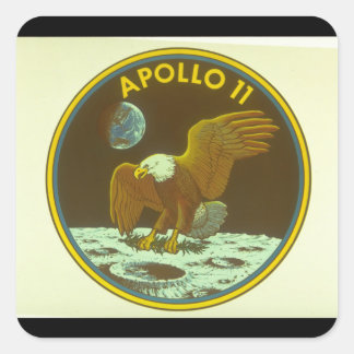 Crest voor Apollo Mission_Space Vierkante Sticker