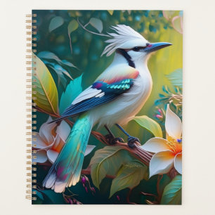 Crested Blauwgroen gevleugelde Jay Planner