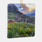 Crested Butte, CO-foto Keramisch Ornament (Rechts)