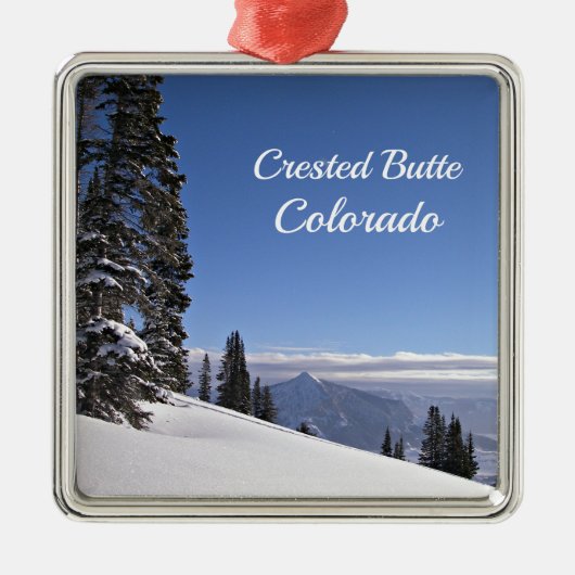Crested Butte, CO Metalen Ornament (Voorkant)