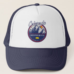 Crested Butte Colorado Camping Skiën Souvenirs Trucker Pet