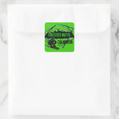 Crested Butte Colorado-logo Vierkante Sticker (Tas)
