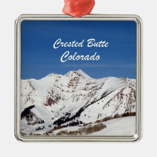 Crested Butte, Colorado Metalen Ornament (Voorkant)