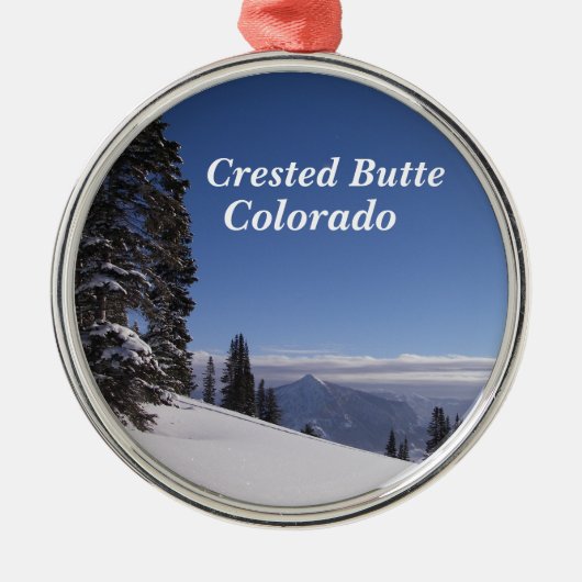 Crested Butte, Colorado Metalen Ornament (Voorkant)