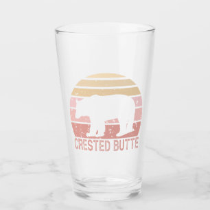Crested Butte Colorado Retro Beer Glas