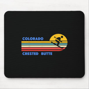 Crested Butte Colorado Skien Skiloper Ski Retro Zo Muismat