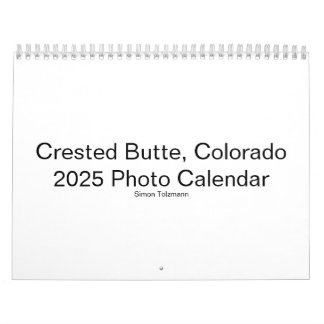 Crested Butte fotokalender - 2025 Kalender