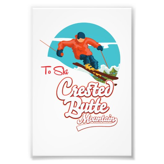Crested Butte to ski Foto Afdruk (Voorkant)