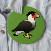 Crested Caracara Ronde Button 6,0 Cm (In situ)