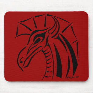 Crested Dragon Mousepad Muismat