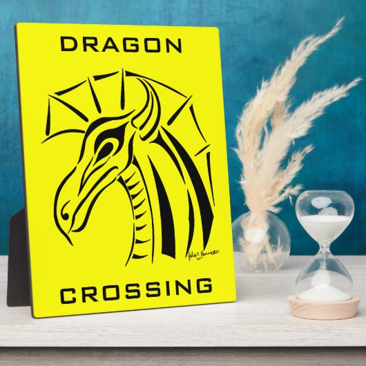 Crested Dragon Plaque Fotoplaat (Zijkant)