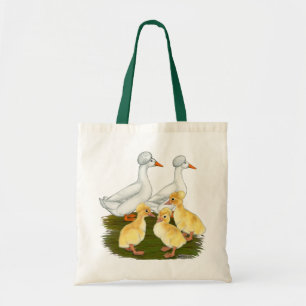 Crested Duck Family Tote Bag