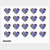 Crested Dwarf Iris Hart Sticker (Vel)