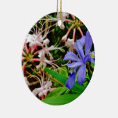 Crested Dwarf Iris Keramisch Ornament (Rechts)