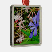 Crested Dwarf Iris Metalen Ornament (Rechts)