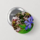 Crested Dwarf Iris Ronde Button 5,7 Cm (Voorkant /achterkant)