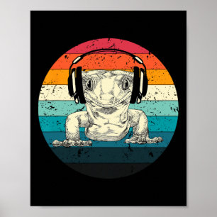 Crested Gecko Spelen Video Game Grappige Gamers Poster