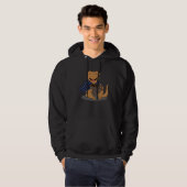 Crested Geckos Coffee Tired Monday Lazy Gecko Hoodie (Voorkant volledig)