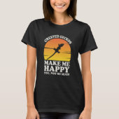 Crested Geckos Make Me Happy Crested Gecko Clothes T-shirt (Voorkant)