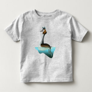 Crested Grebe Kinder Shirts