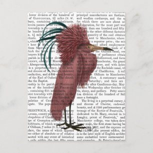 Crested Marsala Bird Briefkaart