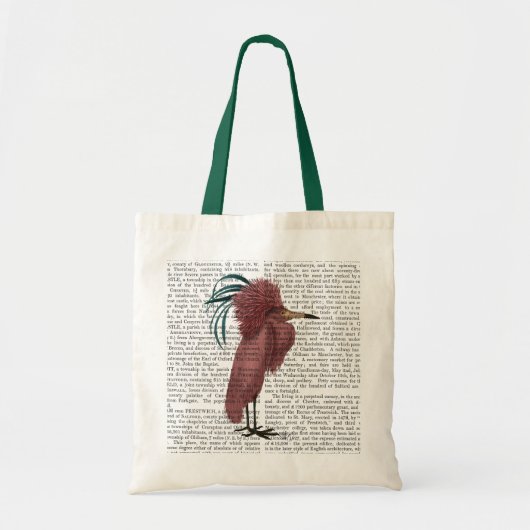 Crested Marsala Bird Tote Bag (Voorkant)