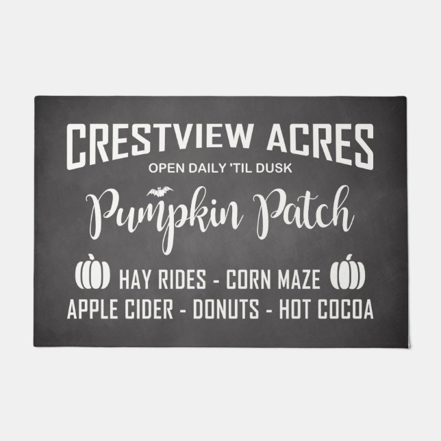CRESTVIEW ACRES PUMPKIN PATCH DEURMAT (Voorkant)